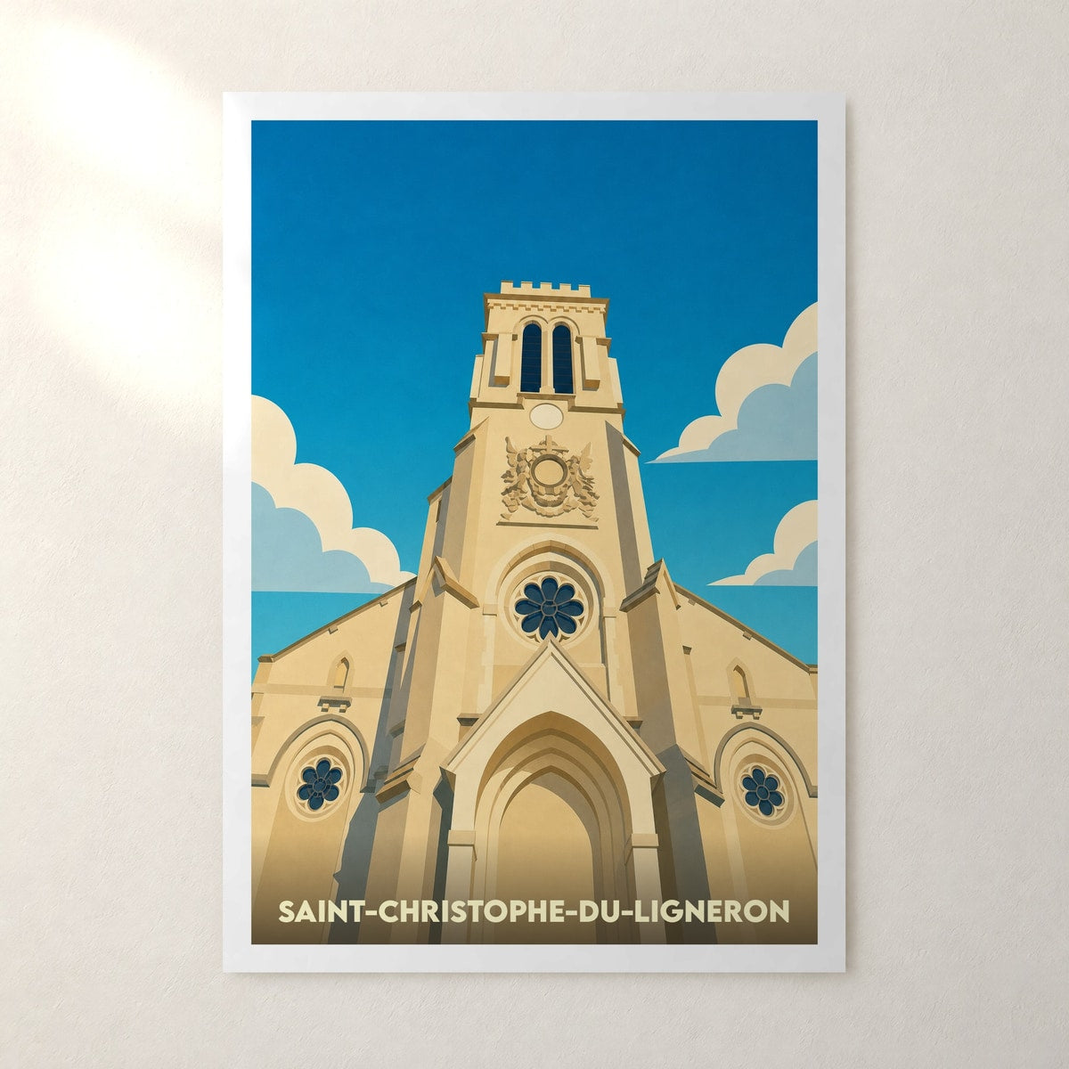 Affiche Saint-Christophe-du-Ligneron – sans cadre, accrochée au mur