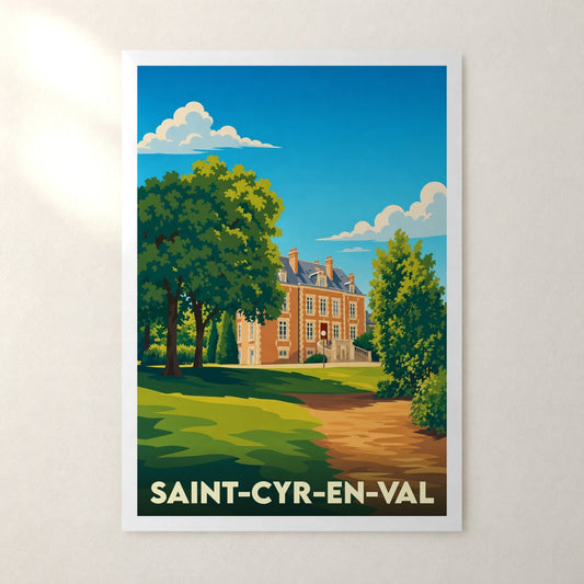 Affiche Saint-Cyr-en-Val – sans cadre, accrochée au mur