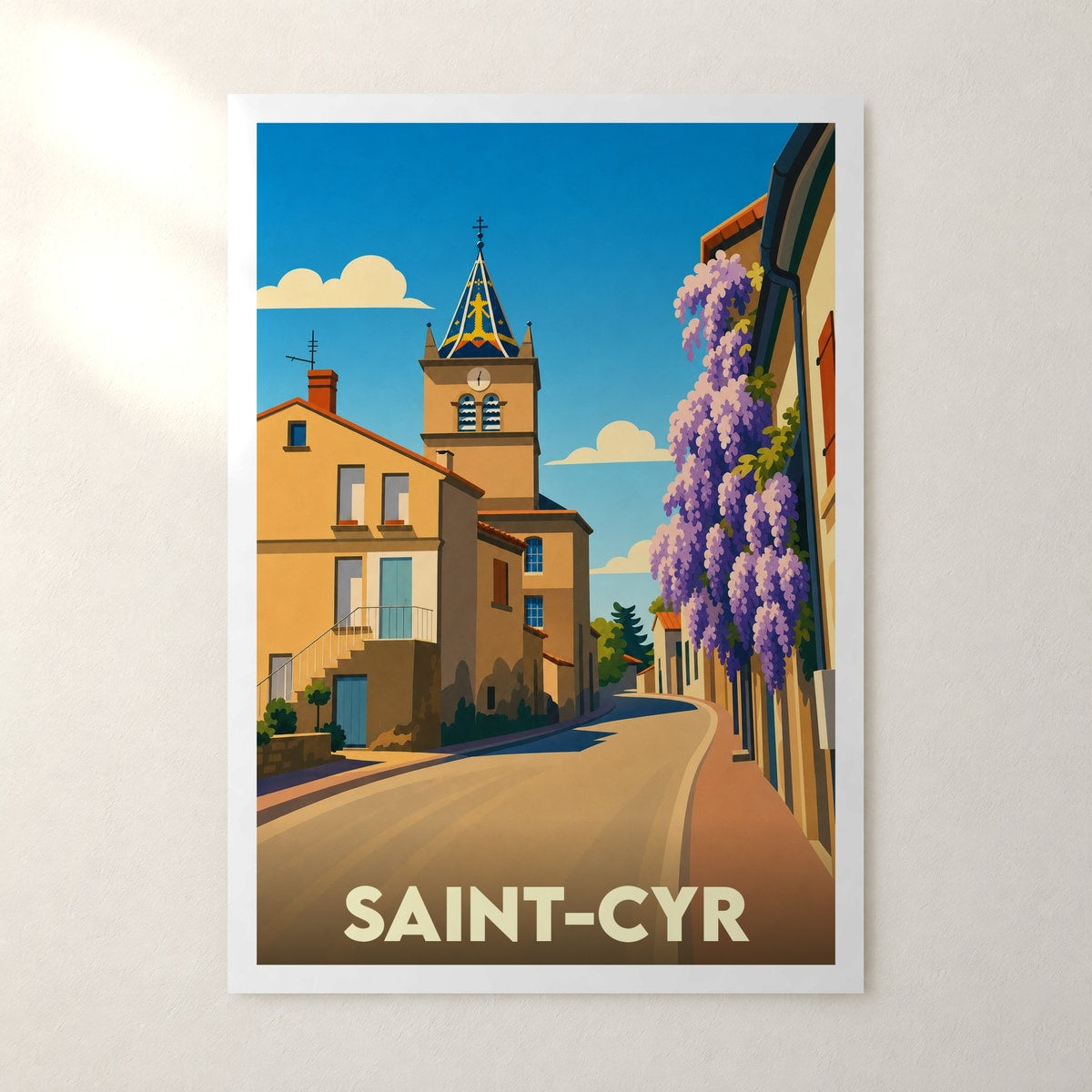 Affiche Saint-Cyr – sans cadre, accrochée au mur