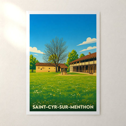 Affiche Saint-Cyr-sur-Menthon – sans cadre, accrochée au mur