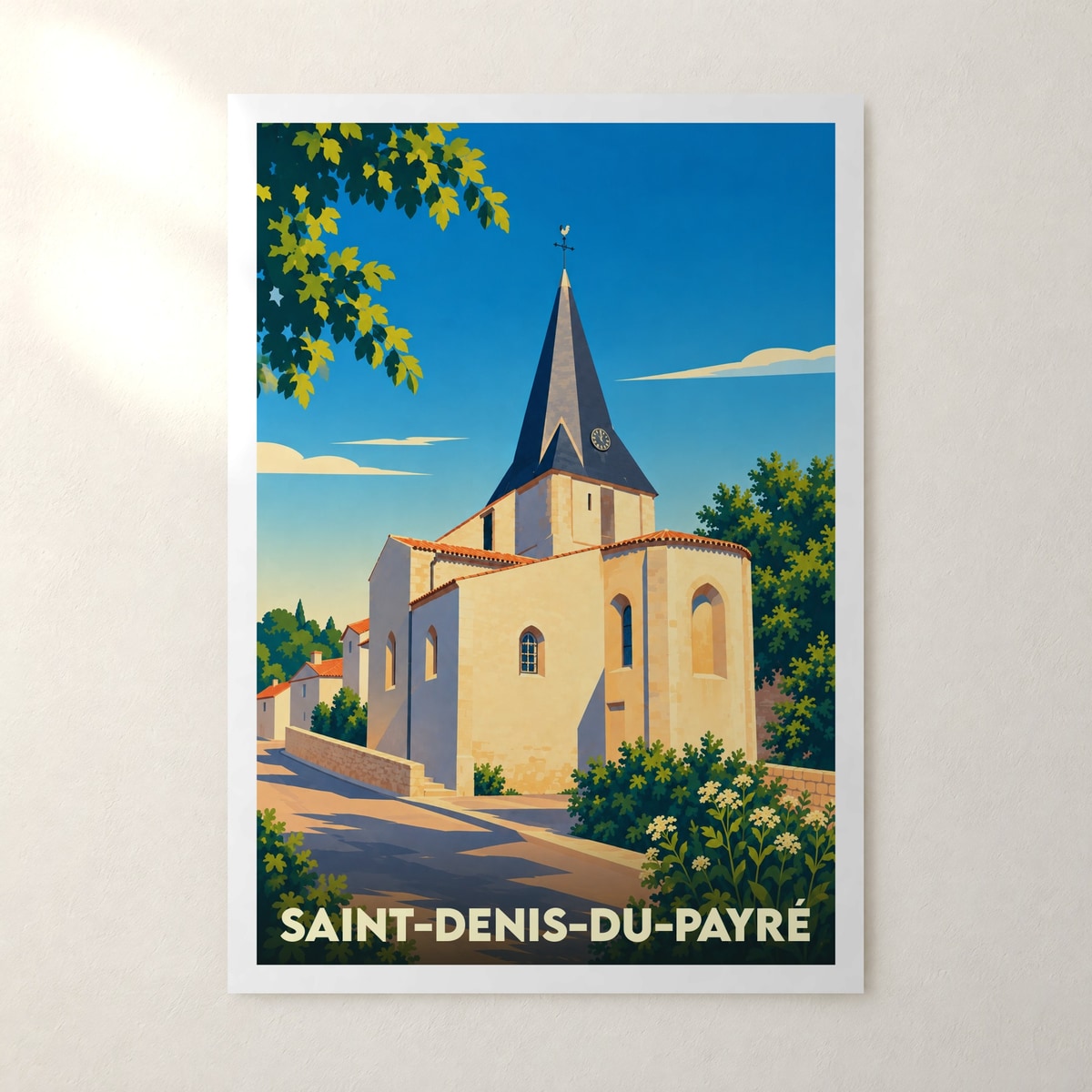 Affiche Saint-Denis-du-Payré – sans cadre, accrochée au mur