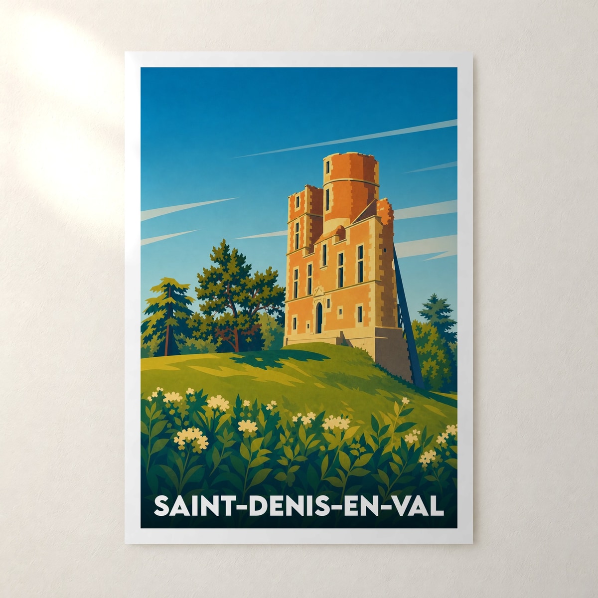 Affiche Saint-Denis-en-Val – sans cadre, accrochée au mur