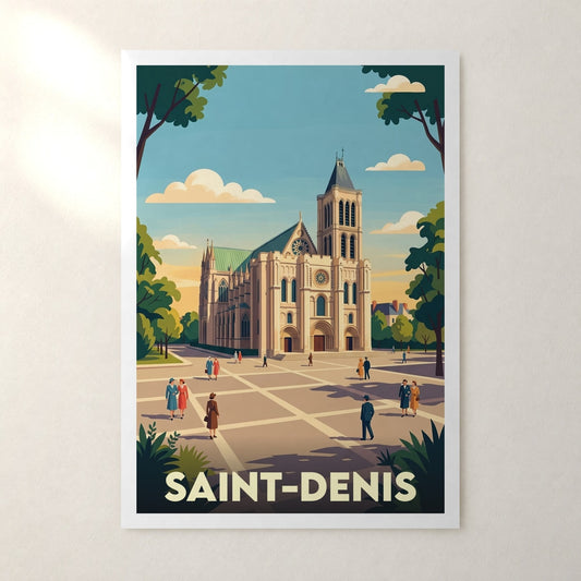 Affiche Saint-Denis – sans cadre, accrochée au mur