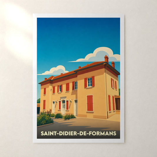 Affiche Saint-Didier-de-Formans – sans cadre, accrochée au mur