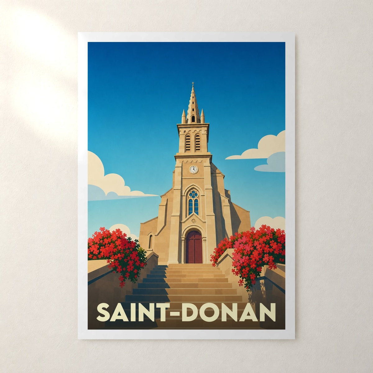 Affiche Saint-Donan – sans cadre, accrochée au mur