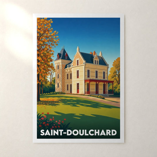 Affiche Saint-Doulchard – sans cadre, accrochée au mur