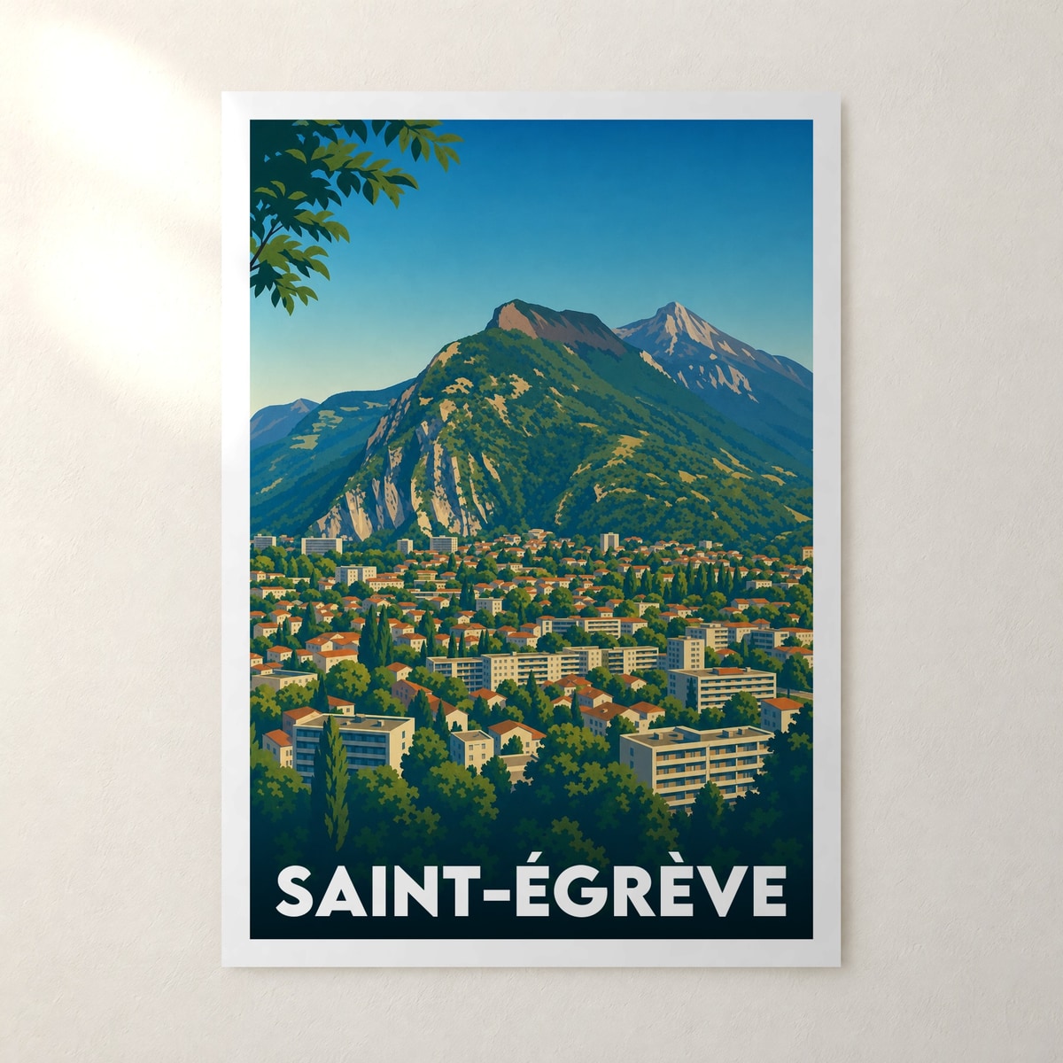 Affiche Saint-Égrève – sans cadre, accrochée au mur