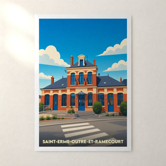 Affiche Saint-Erme-Outre-et-Ramecourt – sans cadre, accrochée au mur