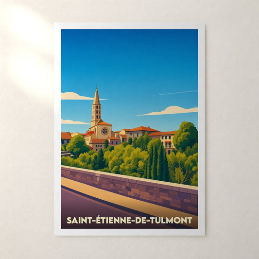 Affiche Saint-Étienne-de-Tulmont – sans cadre, accrochée au mur