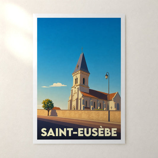 Affiche Saint-Eusèbe – sans cadre, accrochée au mur