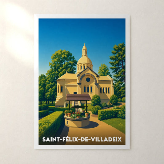 Affiche Saint-Félix-de-Villadeix – sans cadre, accrochée au mur