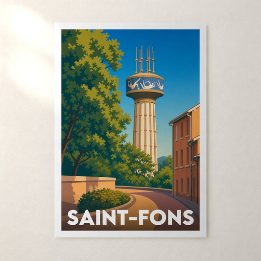 Affiche Saint-Fons – sans cadre, accrochée au mur
