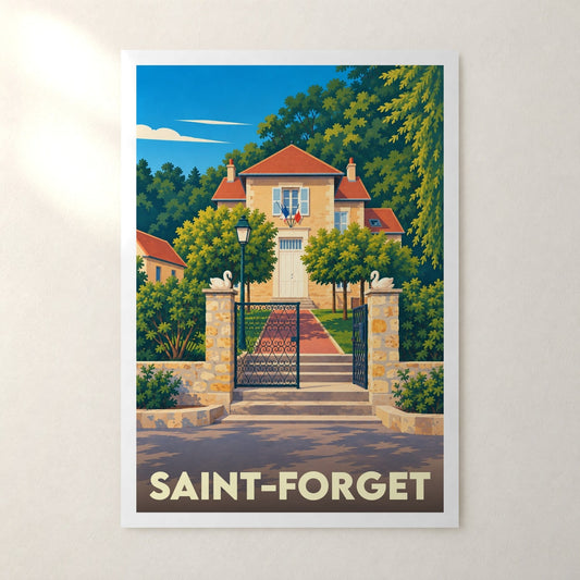 Affiche Saint-Forget – sans cadre, accrochée au mur