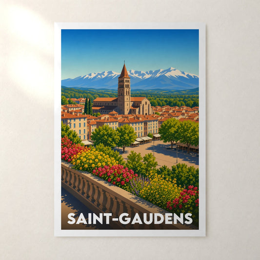 Affiche Saint-Gaudens – sans cadre, accrochée au mur