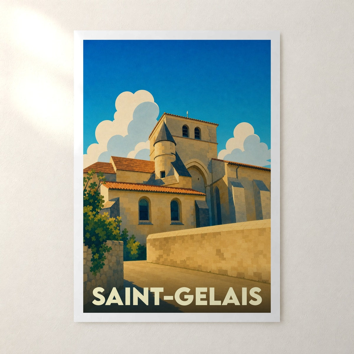 Affiche Saint-Gelais – sans cadre, accrochée au mur