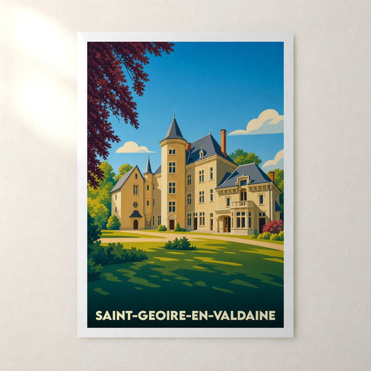 Affiche Saint-Geoire-en-Valdaine – sans cadre, accrochée au mur