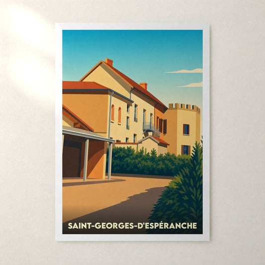 Affiche Saint-Georges-d'Espéranche – sans cadre, accrochée au mur