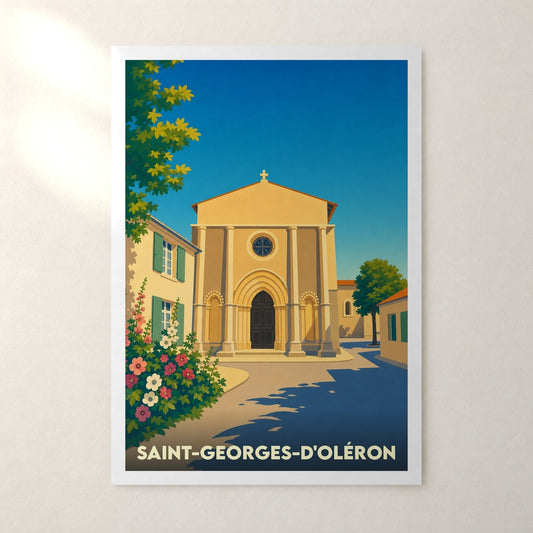 Affiche Saint-Georges-d'Oléron – sans cadre, accrochée au mur