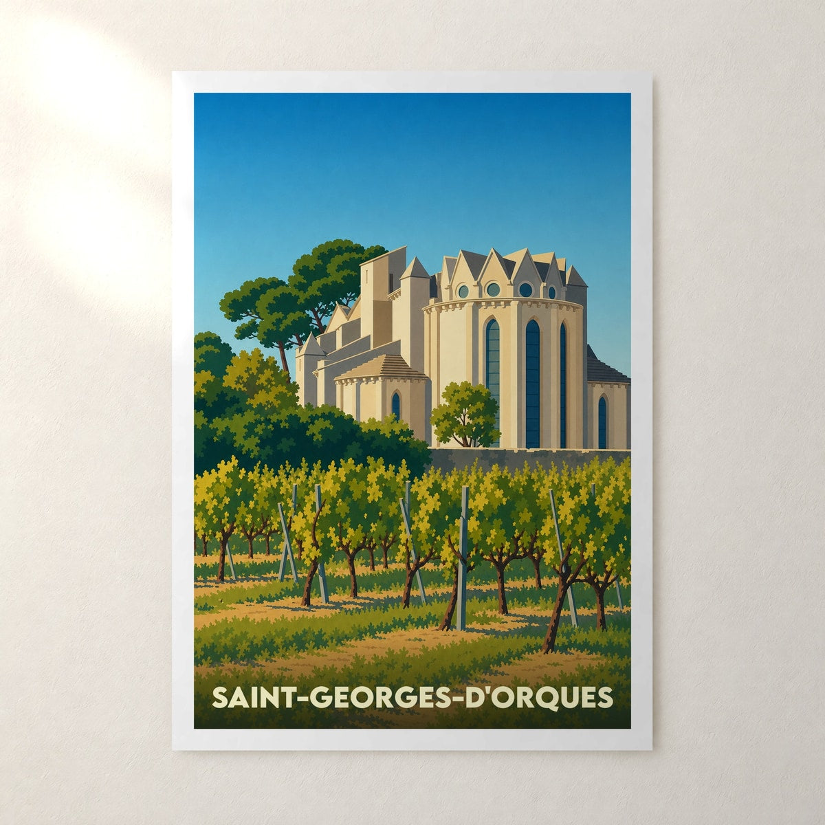 Affiche Saint-Georges-d'Orques – sans cadre, accrochée au mur