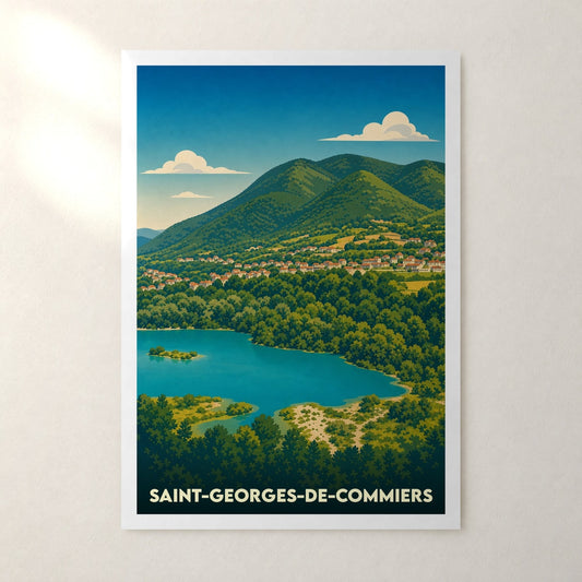 Affiche Saint-Georges-de-Commiers – sans cadre, accrochée au mur