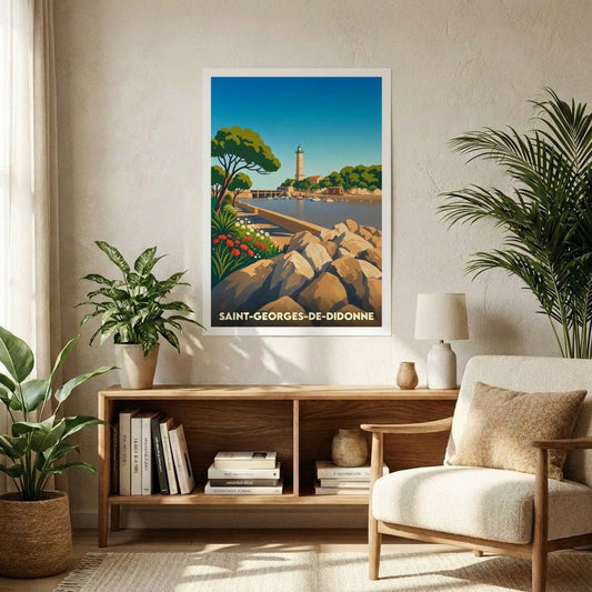 Affiche A1 (59,4 x 84,1 cm) Sans cadre souvenir de Saint-Georges-de-Didonne