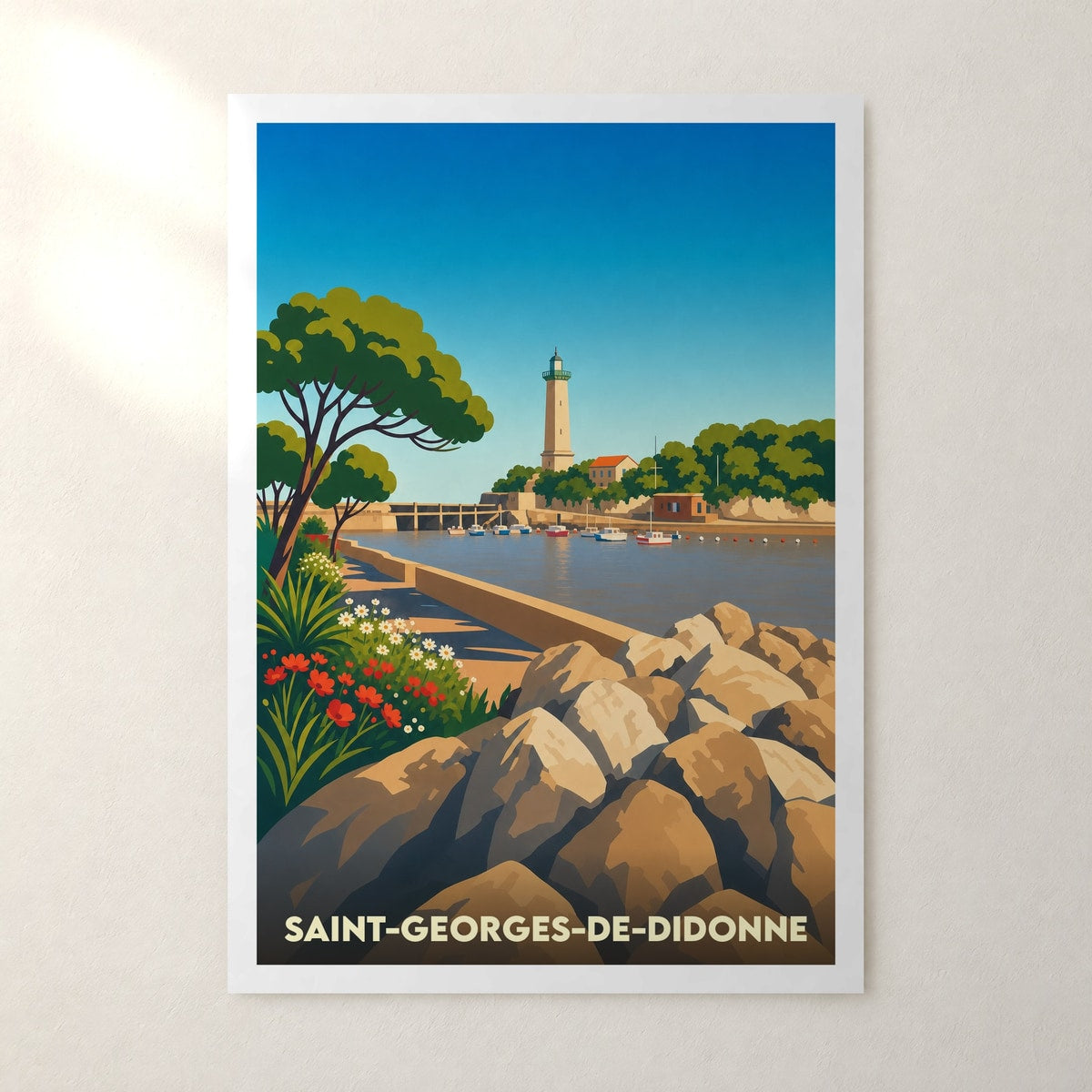 Affiche Saint-Georges-de-Didonne – sans cadre, accrochée au mur