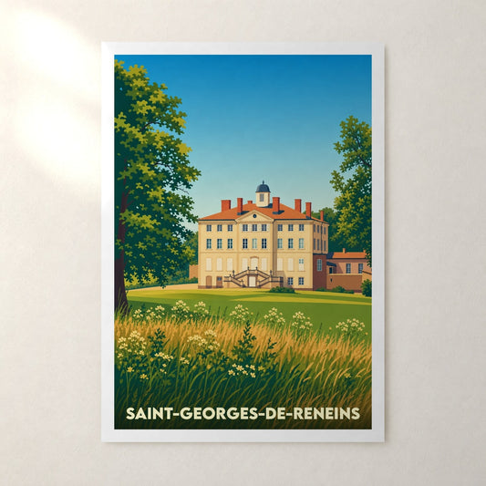 Affiche Saint-Georges-de-Reneins – sans cadre, accrochée au mur