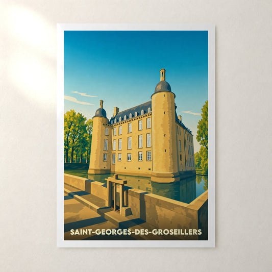 Affiche Saint-Georges-des-Groseillers – sans cadre, accrochée au mur