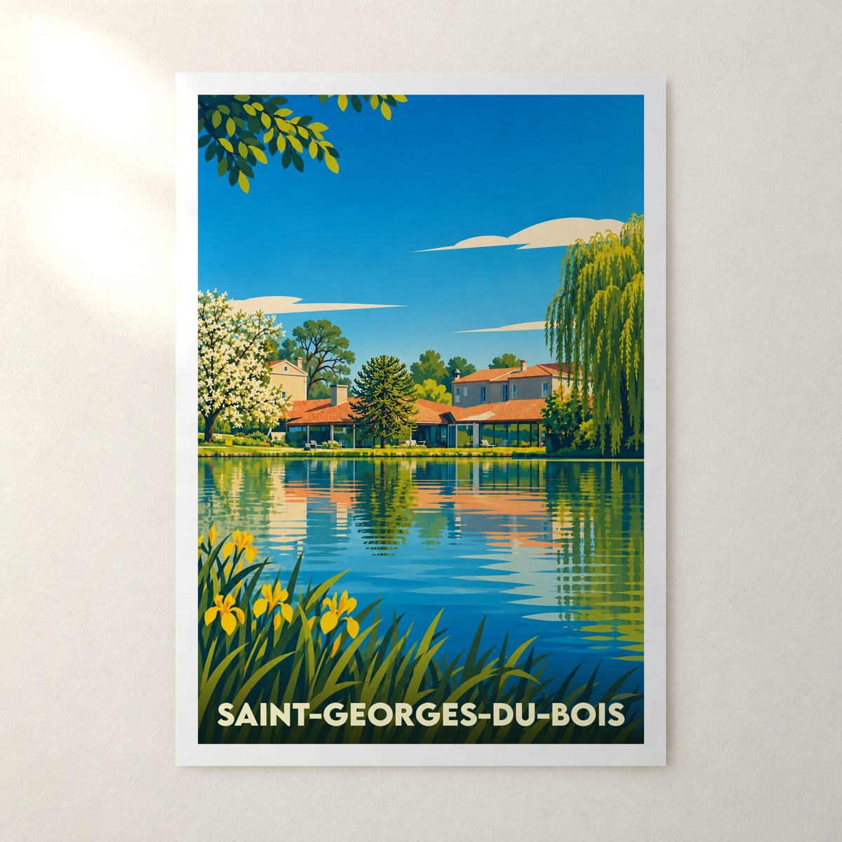 Affiche Saint-Georges-du-Bois (Charente-Maritime) – sans cadre, accrochée au mur