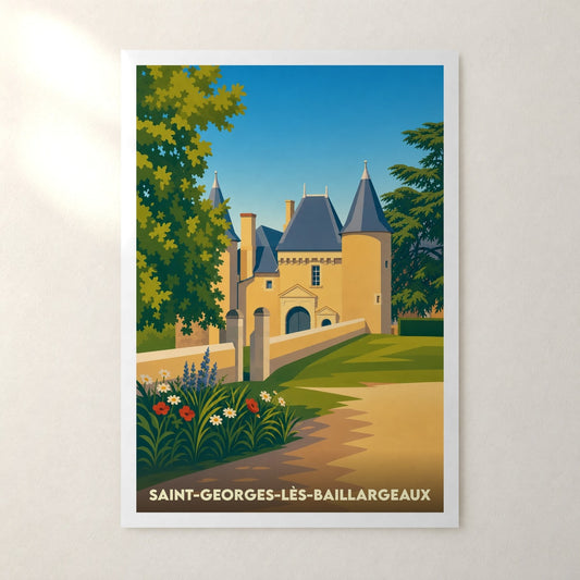 Affiche Saint-Georges-lès-Baillargeaux – sans cadre, accrochée au mur