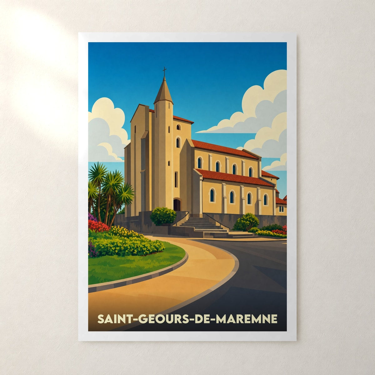 Affiche Saint-Geours-de-Maremne – sans cadre, accrochée au mur