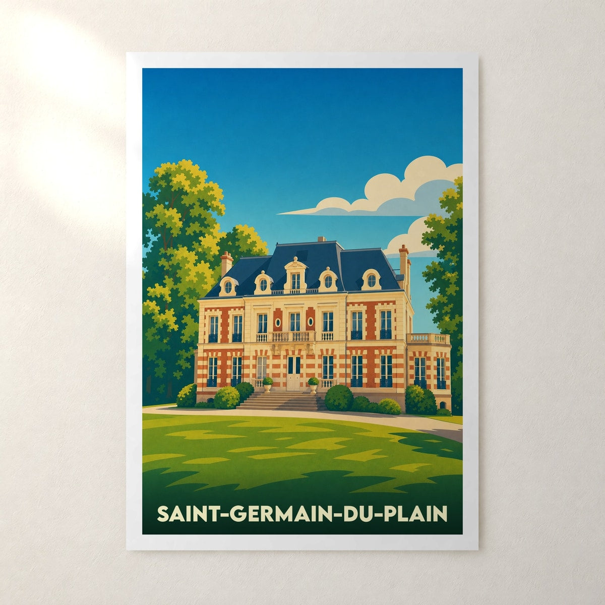 Affiche Saint-Germain-du-Plain – sans cadre, accrochée au mur