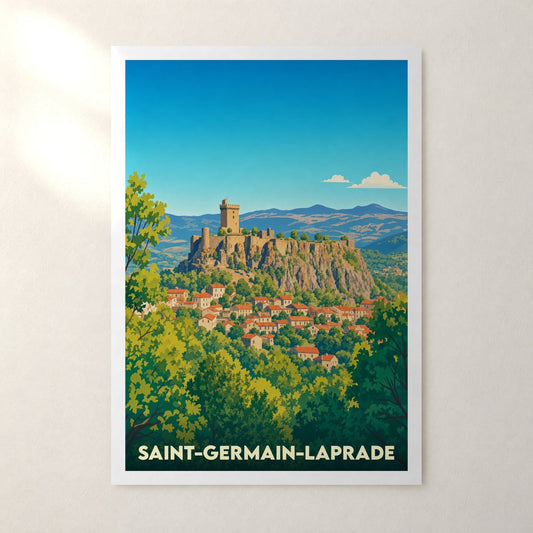 Affiche Saint-Germain-Laprade – sans cadre, accrochée au mur