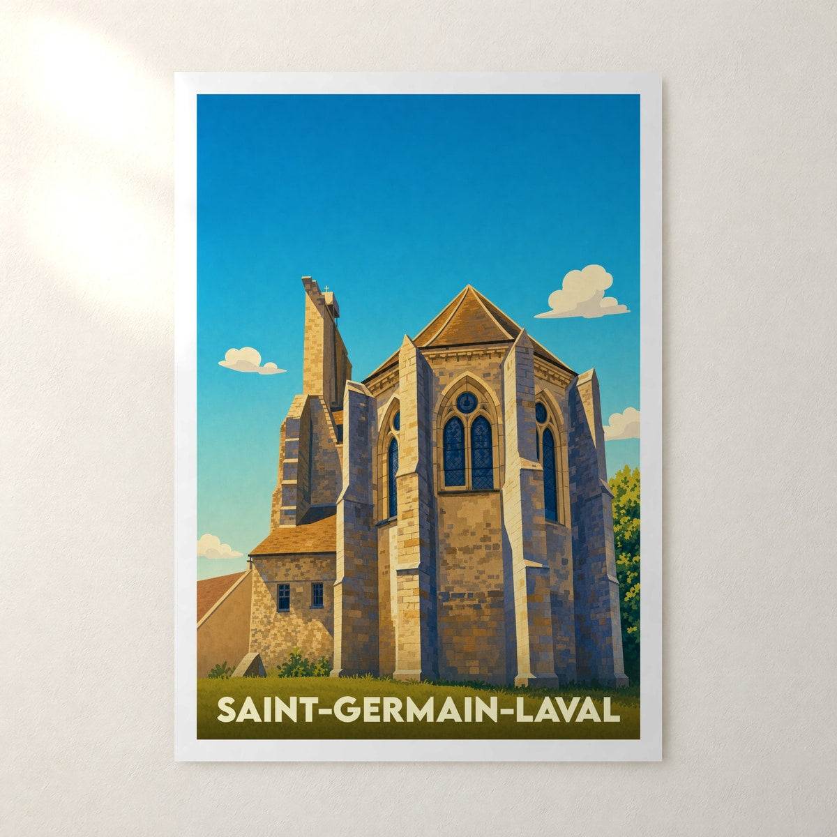 Affiche Saint-Germain-Laval – sans cadre, accrochée au mur