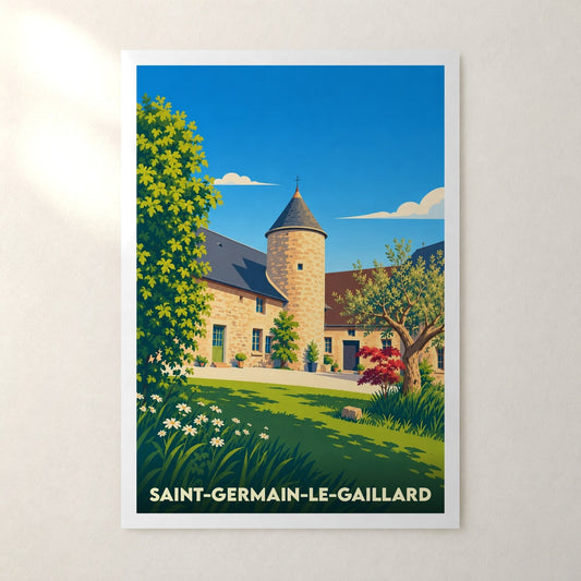 Affiche Saint-Germain-le-Gaillard (Manche) – sans cadre, accrochée au mur