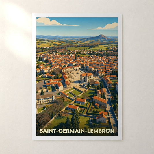 Affiche Saint-Germain-Lembron – sans cadre, accrochée au mur
