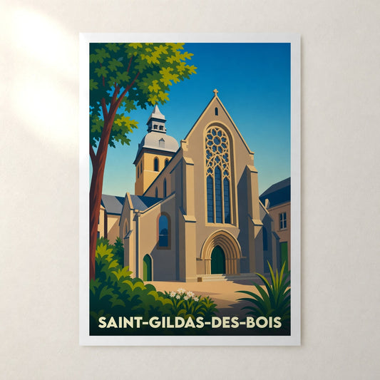 Affiche Saint-Gildas-des-Bois – sans cadre, accrochée au mur