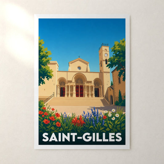 Affiche Saint-Gilles – sans cadre, accrochée au mur
