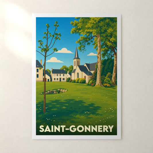 Affiche Saint-Gonnery – sans cadre, accrochée au mur