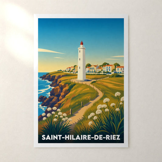 Affiche Saint-Hilaire-de-Riez – sans cadre, accrochée au mur