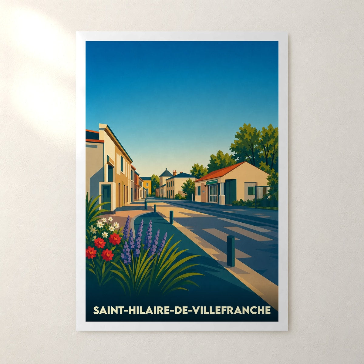 Affiche Saint-Hilaire-de-Villefranche – sans cadre, accrochée au mur