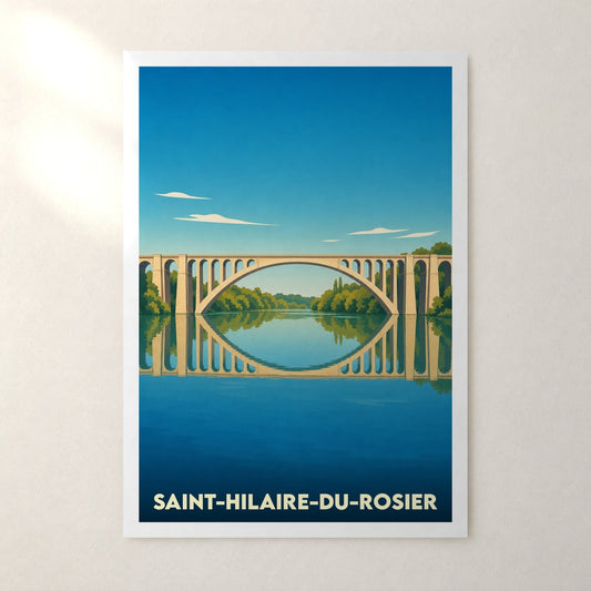 Affiche Saint-Hilaire-du-Rosier – sans cadre, accrochée au mur