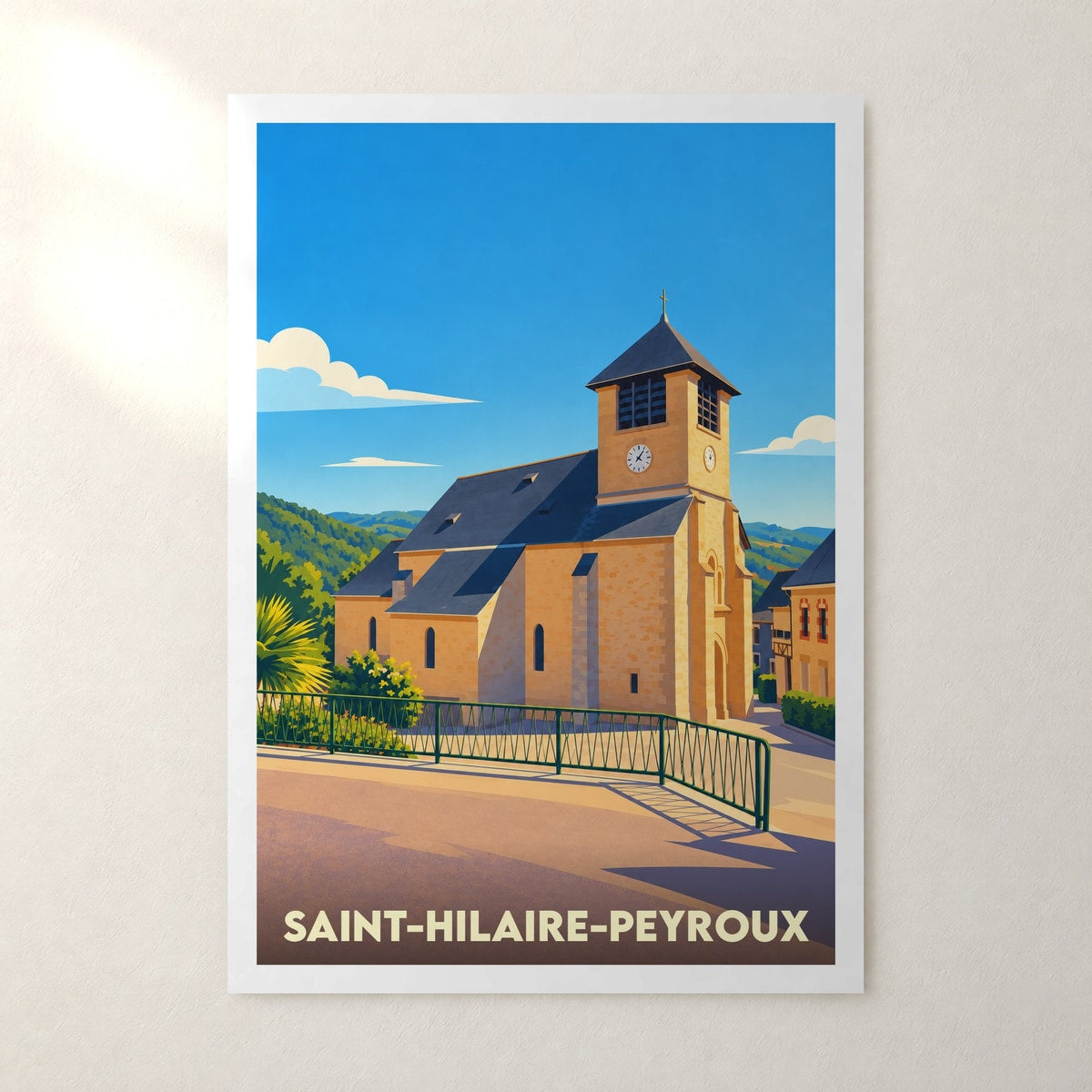 Affiche Saint-Hilaire-Peyroux – sans cadre, accrochée au mur