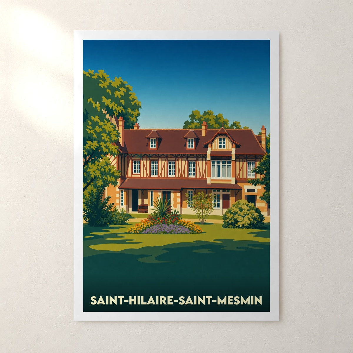 Affiche Saint-Hilaire-Saint-Mesmin – sans cadre, accrochée au mur