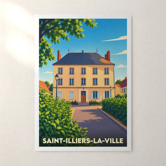 Affiche Saint-Illiers-la-Ville – sans cadre, accrochée au mur