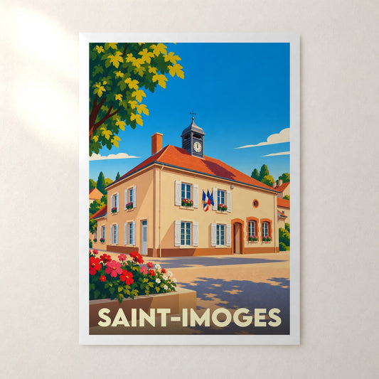 Affiche Saint-Imoges – sans cadre, accrochée au mur