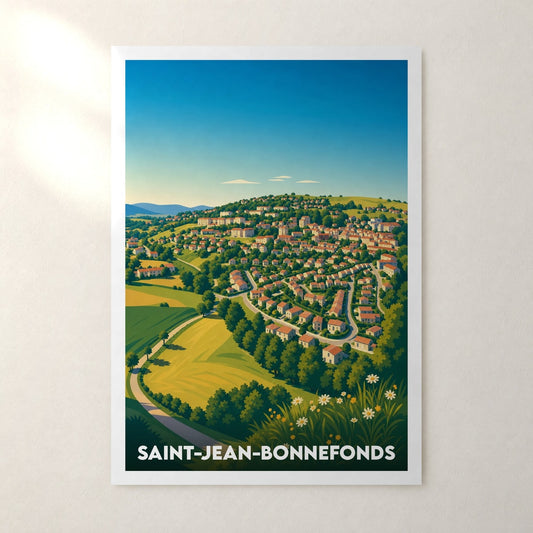 Affiche Saint-Jean-Bonnefonds – sans cadre, accrochée au mur
