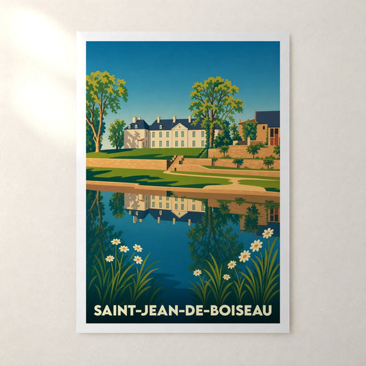 Affiche Saint-Jean-de-Boiseau – sans cadre, accrochée au mur