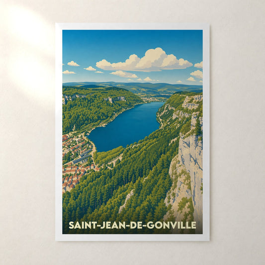 Affiche Saint-Jean-de-Gonville – sans cadre, accrochée au mur