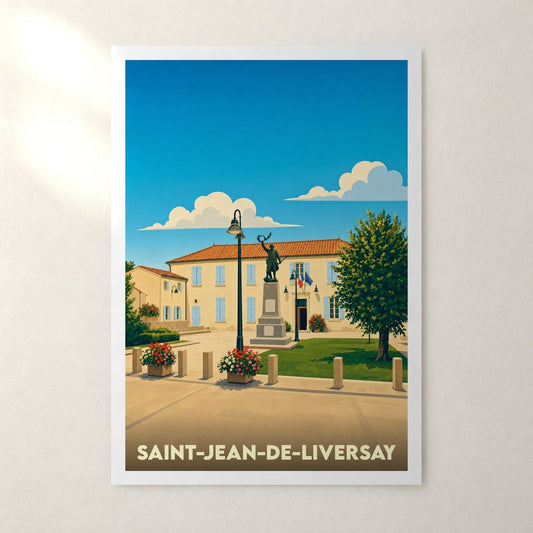 Affiche Saint-Jean-de-Liversay – sans cadre, accrochée au mur